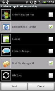 Приложение Bluetooth File Transfer для передачи файлов по Bluetooth